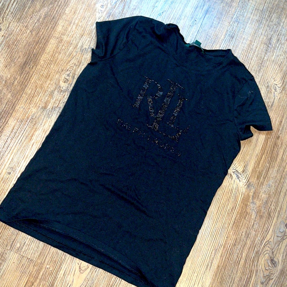 Ralph Lauren Black Tee Size Small